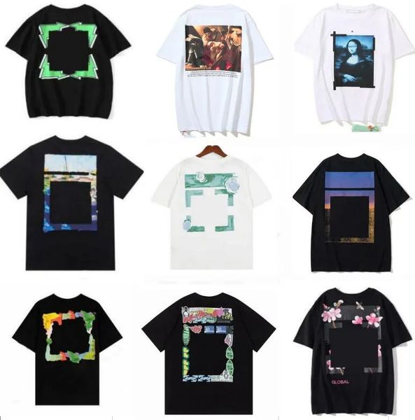 men t shirt designer t shirts white tshirt hip hop Loose streetwear cotton crew neck short sleeve mens womens breathable tshirt