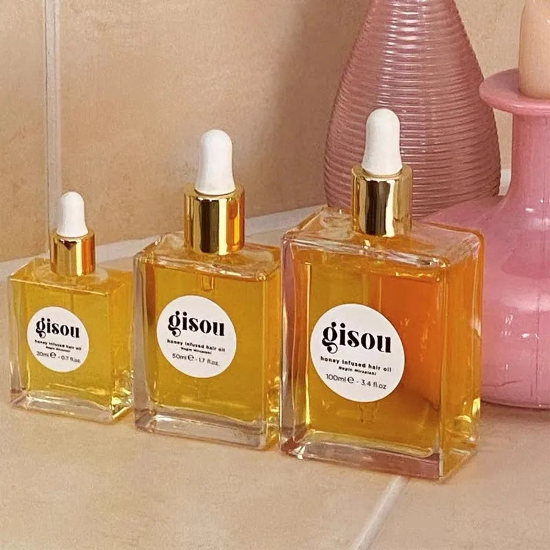 Gisou honey infused 50ml Hair Perfume 20ml hair oil shine bonding oil hair care essential oil women styling spra High Quality Fast Ship