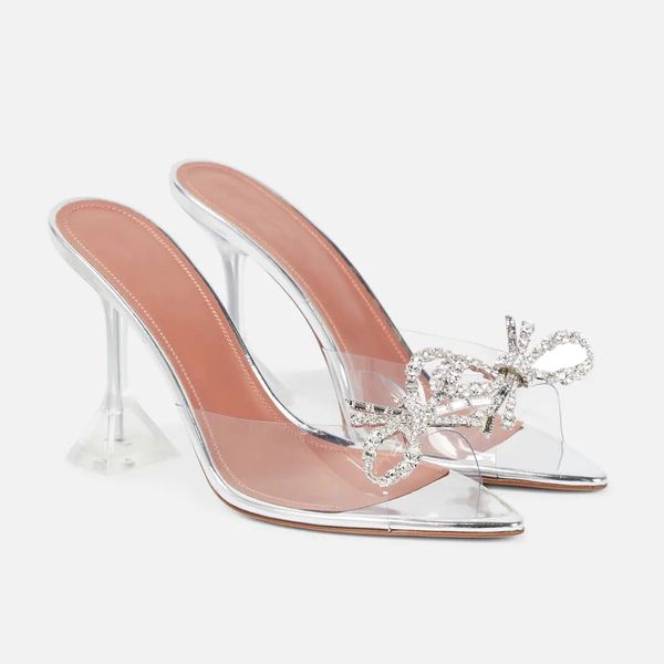 Women's Designer Rosie Sculptural Heel Sandals, 95mm Crystal Decorated, EU35-42 Size Range with Box