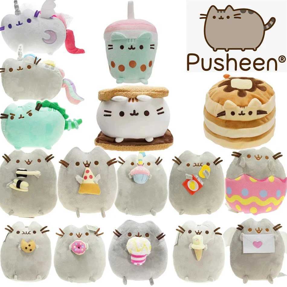 Multiple Pusheen Plush Throw Pillows Cute Home Bedroom Cartoon Stuffed Model Dolls Toys Girls Room Decoration Christmas GiftsT250310