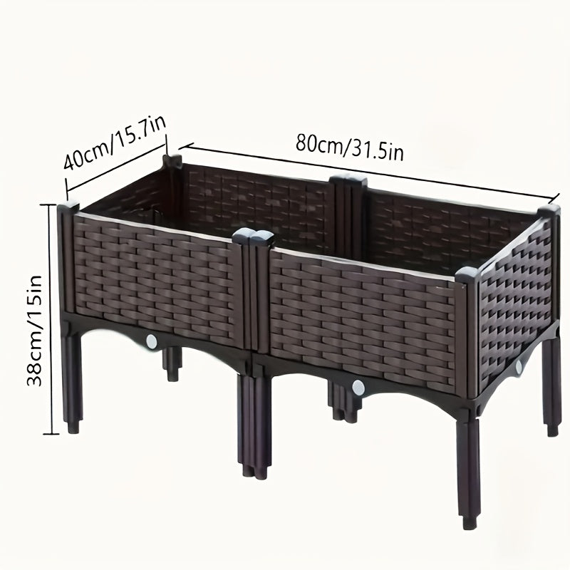 TEMU Gardening Vegetable Planting Box Free Combination Greenhouse Nursery Seedling Box Tools And Lawn Care Balcony Vegetable Planting Box Tree Box