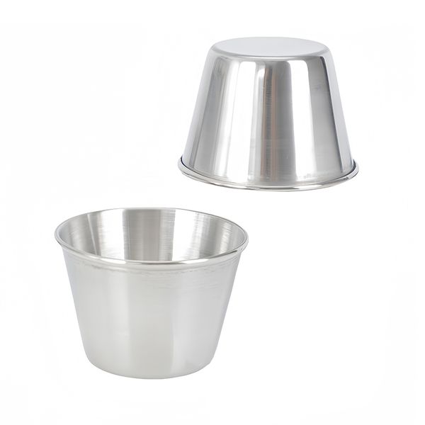 70ml-2oz Stainless Steel Spirit Liquor Cup Picnic Portable Small Mini Wine Glass Drinkware Seasoning Cup Sauce Dipping Bowl Cups W0391