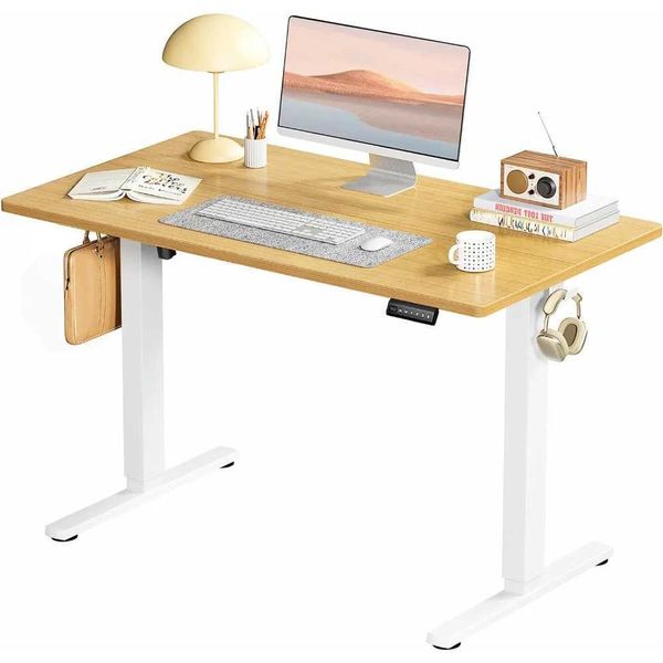 HT Furniture Other Standing Desk Adjustable Height Electric Sit Stand Up Down Computer Table 40x24 Inch Ergonomic Rising Desks Q240703 s