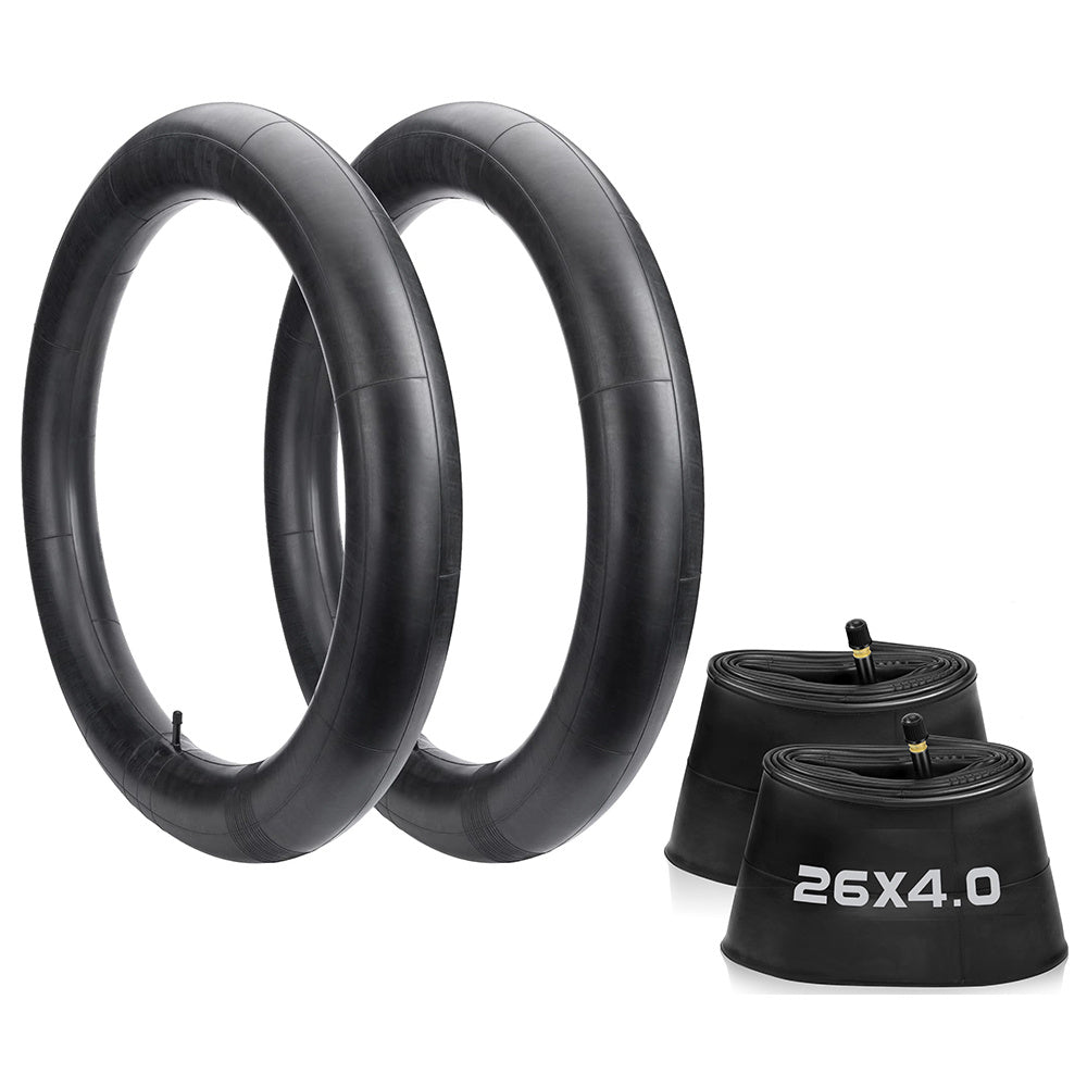 TEMU 2pcs 26x4 Bike Inner High Premium Rubber Fat Tire Tubes With Av35mm Valve For Electric Bike And Bicycle