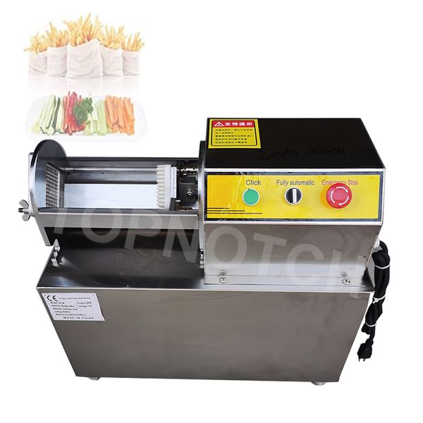 Commercial French Fries Machine Electric Potato Cucumber Strip Cutter Multifunctional Food Vegetable Slicer