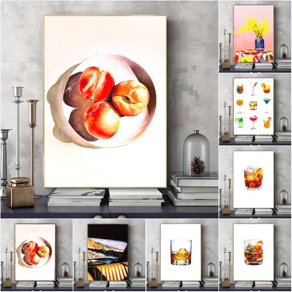 1 piece unframed painting print,retro atmosphere vinyl record player, mid-century modern minimalist art,creative waterproof canvas poster