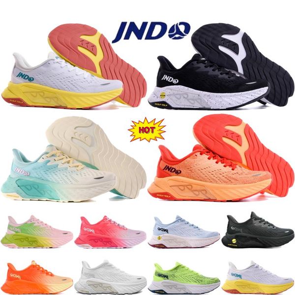 JNDO Whale Jump Glow in the dark Running shoes mens designer sneakers Sunrise black White Yellow Seasalt turquoise Peach Pink womens outdoor