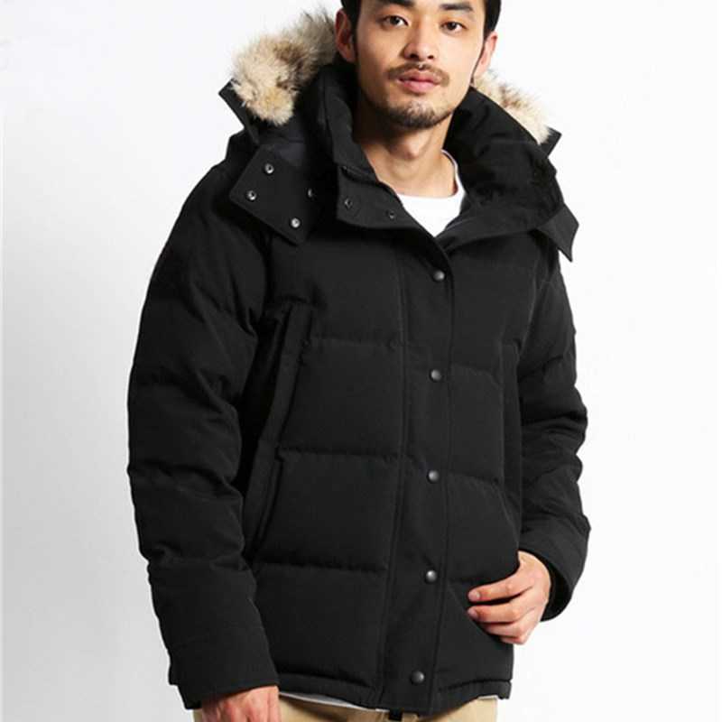 Winter Fourrure Down Parka Homme Jassen Chaquetas Outerwear Big Fur Hooded Fourrure Manteau Down Jacket Coat Hiver Doudoune