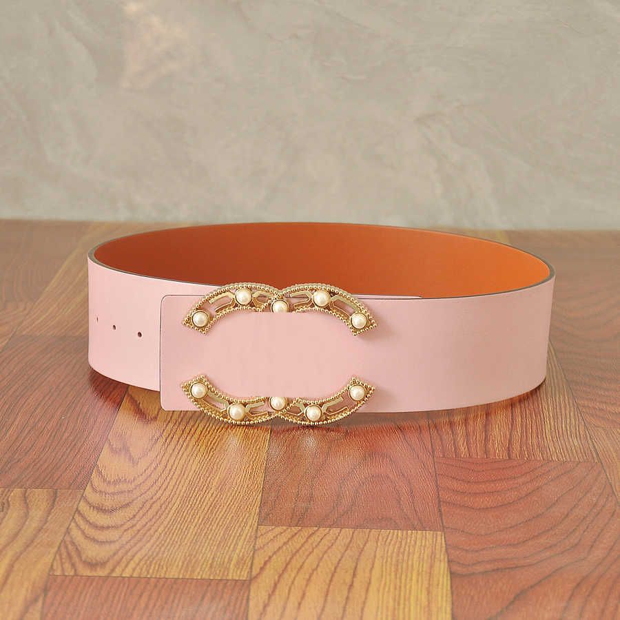 Best Luxury Designer Belt Fashion Classic Large Gold Buckle Women Dress Accessories Waist Seal Width 7cm Premium Leather Waistband Size 95-120cm Hig
