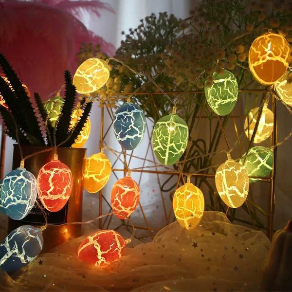 1Set Egg Fairy String Light Garden Bedroom 1.5m 10LED Hanging Lights for Happy Easter Theme Birthday Baby Shower Party Decor Z250120