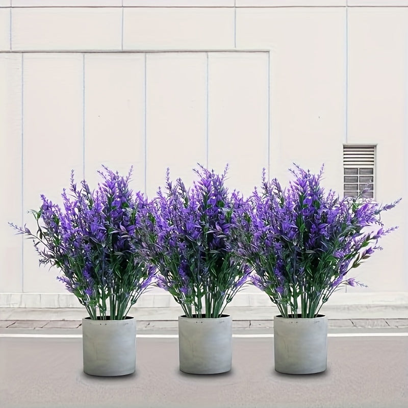 TEMU 20 Bundles Artificial Flowers Outdoor, Uv Resistant Fake Flowers Plastic Greenery Shrubs Artificial Plants Fake Flowers Planter Home Cemetery