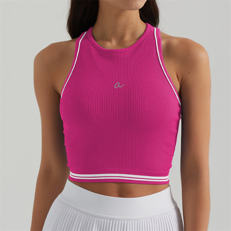 AK1051 Women bralette Yoga Bra Tank Top Tight Cew Neck Fintness lingerie Vest Skinfriendly Close Quick Dry Top Female BFT1051