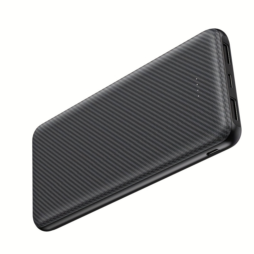 TEMU 10000mah Portable Power Bank, 5v 3a Battery Pack, Ultra-thin External Mobile Phone Charger For Smartphones, Tablets, Heated Clothing, Etc., Gift