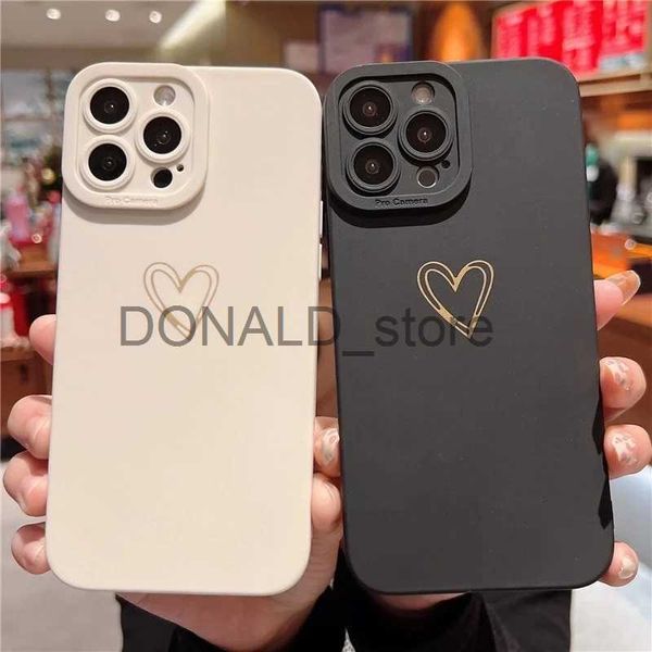 Cell Phone Cases Colorful Love Heart Phone Case For iPhone 11 12 13 Pro Max 14 Pro X XR XS Max 7 8 Plus Candy Color Soft TPU Silicone Back C