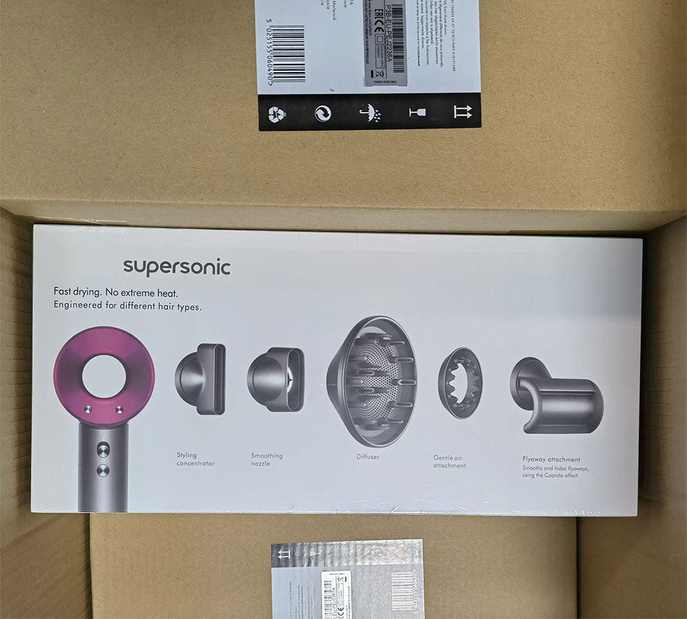 Original Quality 5 Heads Icon Leafless Hair Dryer HD08 Complete Portable Hair Dryer Filiter EU US UK Plug with Fashion Fanless Hair Curler with Gift