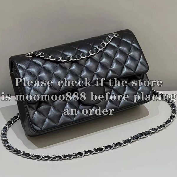 12A All-New Mirror Quality Designer Classic Quilted Bag Medium Womens Lambskin Caviar Double Flap Bag Luxurys Handbags Real Leather Purse Bl