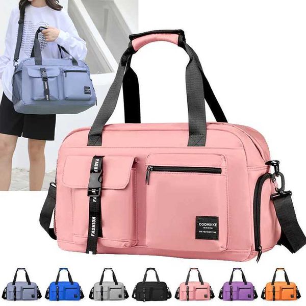 Large Fitn Bag Sports Handbag Women Dry Wet Shoes Pocket Sing Shoulder Crossbody Swimming Yoga Gym Travel pack DuffelXJ241106