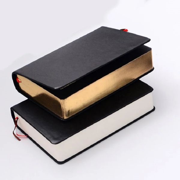2025 Vintage A6 Bible Journaling Notebook Thickness Paper Blank Pages 460 Gold Edge And White Creative Stationery Note Book 241126