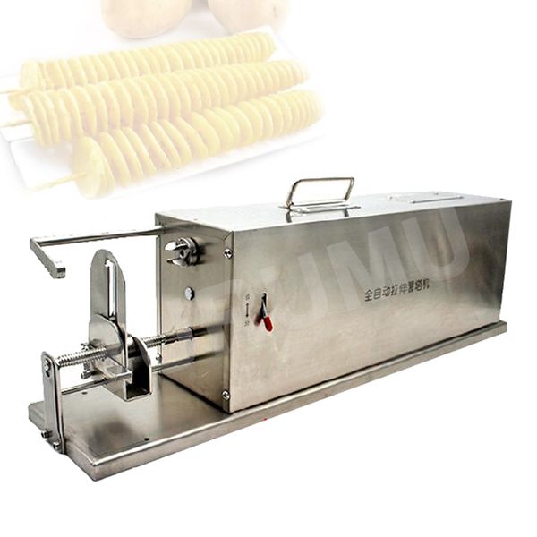 Spiral Potato Cutter Machine Automatic Electric French Fries Tornado Slicer Twister Spiralizer Maker