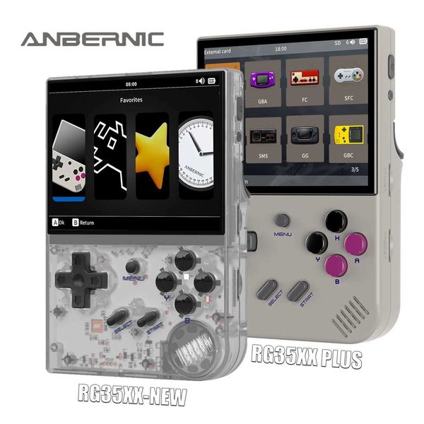 Portable Game Players RG35XX PLUS Retro Handheld Player Built in 64G TF5000+Classic Games Supports HDMI TV H250114
