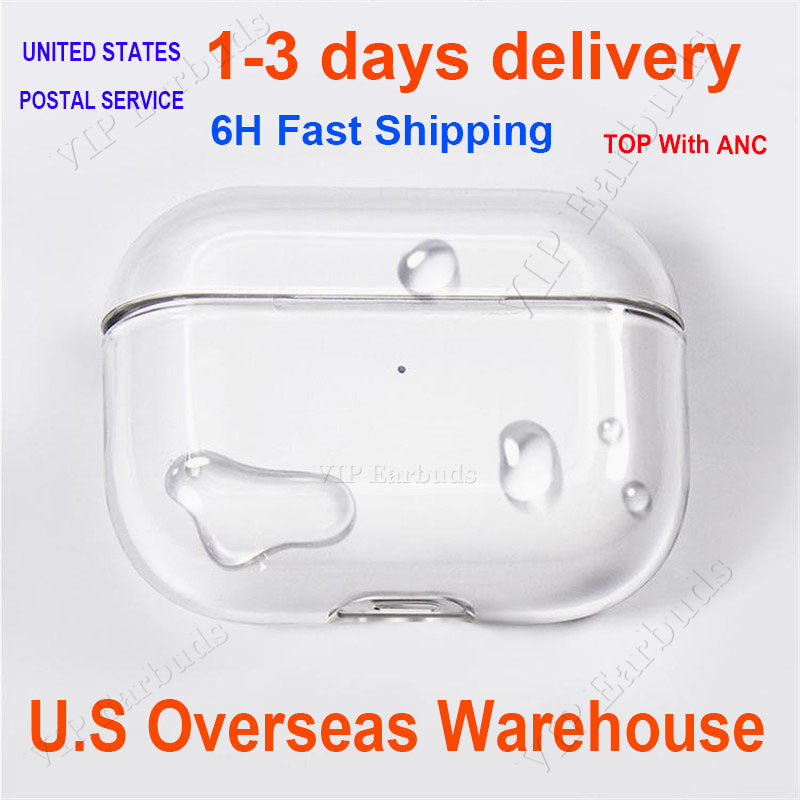 USA Stock airpodspro 2 air pods2 pro airpodspros 4 airpods 3rd Headphones Accessories Solid Silicone Earphone Cover airpods earbuds pro max Wireless