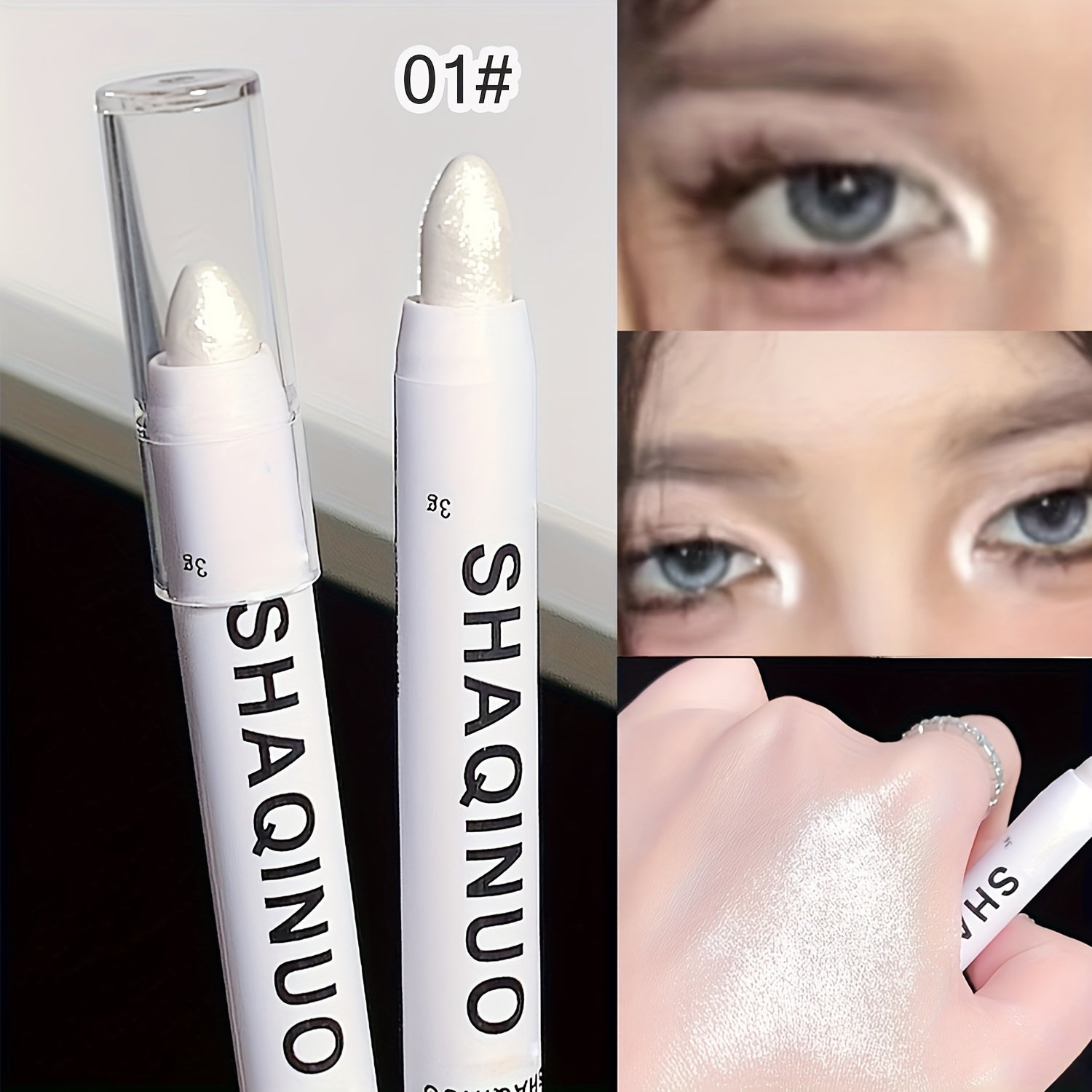 TEMU Facial Pen, - Facial Features, Brightens Head And Nose Tip, Pearl Matte Color, Sparkling Eye Makeup, Cut-off Makeup, Used For Music Festivals,