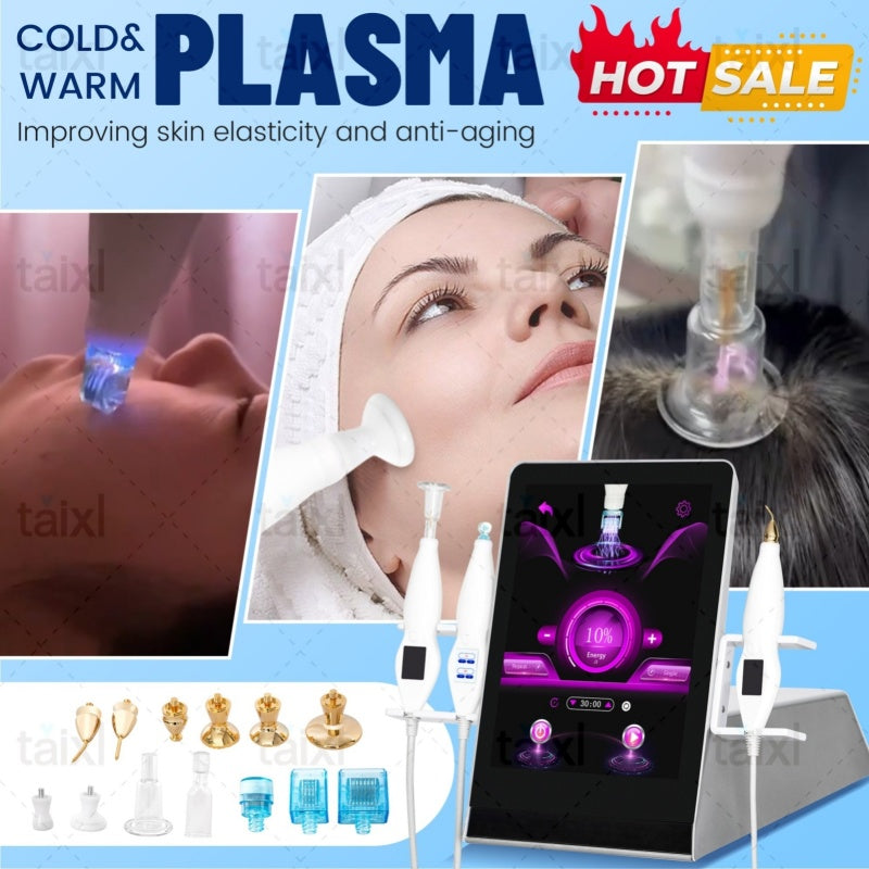 Newest Cold and Hot Plasma Diamond Stamp Ozone Plasma Skin Rejuvenation Anti-aging Facial Care Beauty Machine