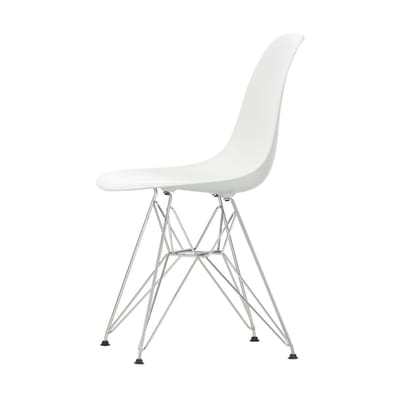 Vitra - Chaise Eames Plastic Side Chair - Blanc - Acier chromé - Designer Charles & Ray Eames