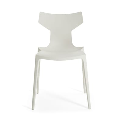 Kartell - Chaise empilable Re-Chair - Blanc - Technopolymère thermoplastique recyclé - Designer Antonio Citterio