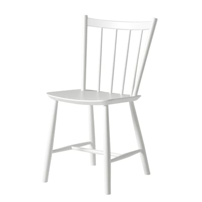 Hay - Chaise FDB Collection - Blanc - Placage de hêtre - Designer Børge Mogensen