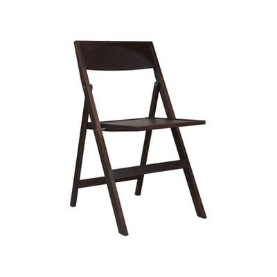Frama - Chaise pliante Flat Chair - Marron - Bouleau massif teinté - Designer Casegoods