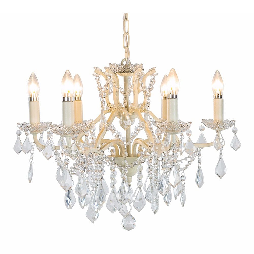 La Petite Chambery 6-Arm French Chandelier Matron Inn