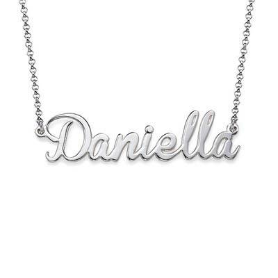 Charm Name Necklace in Sterling Silver