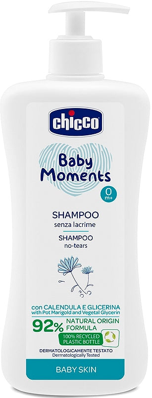 Chicco Baby Moments champú infantil para el cabello 500 ml