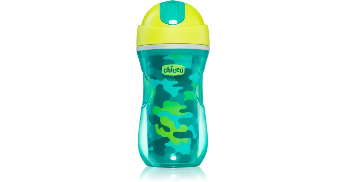 Chicco Sportskopp med grønt sugerør 12 m+ 266 ml