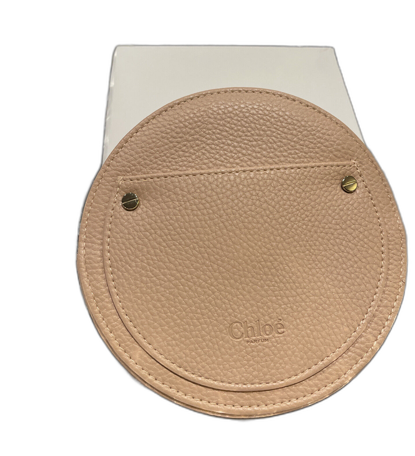 Chloe, Chloe, bolso de tela, bolso para pantalones, beige, para mujer