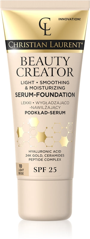 Christiana Laurenta Beauty Creator lekki podkład nawilżający SPF 25 kolor 10 Jasny beż 30 ml