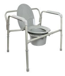 McKesson Heavy Duty Folding Commode Chair