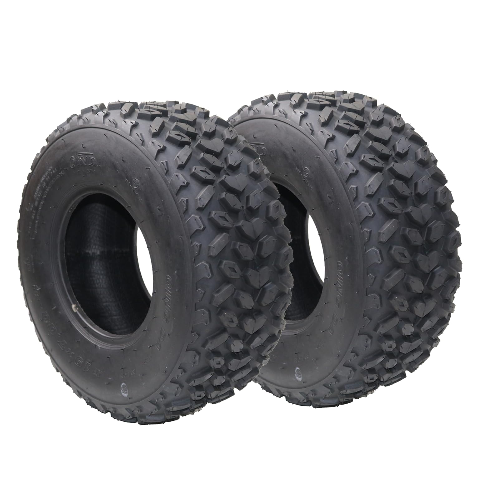 Garvee Set of 2 ATV Tires All-Terrain 19X7-8 4PR Tubeless Nylon 4-Ply Durable Off-Road Traction for Trail Sand Mud