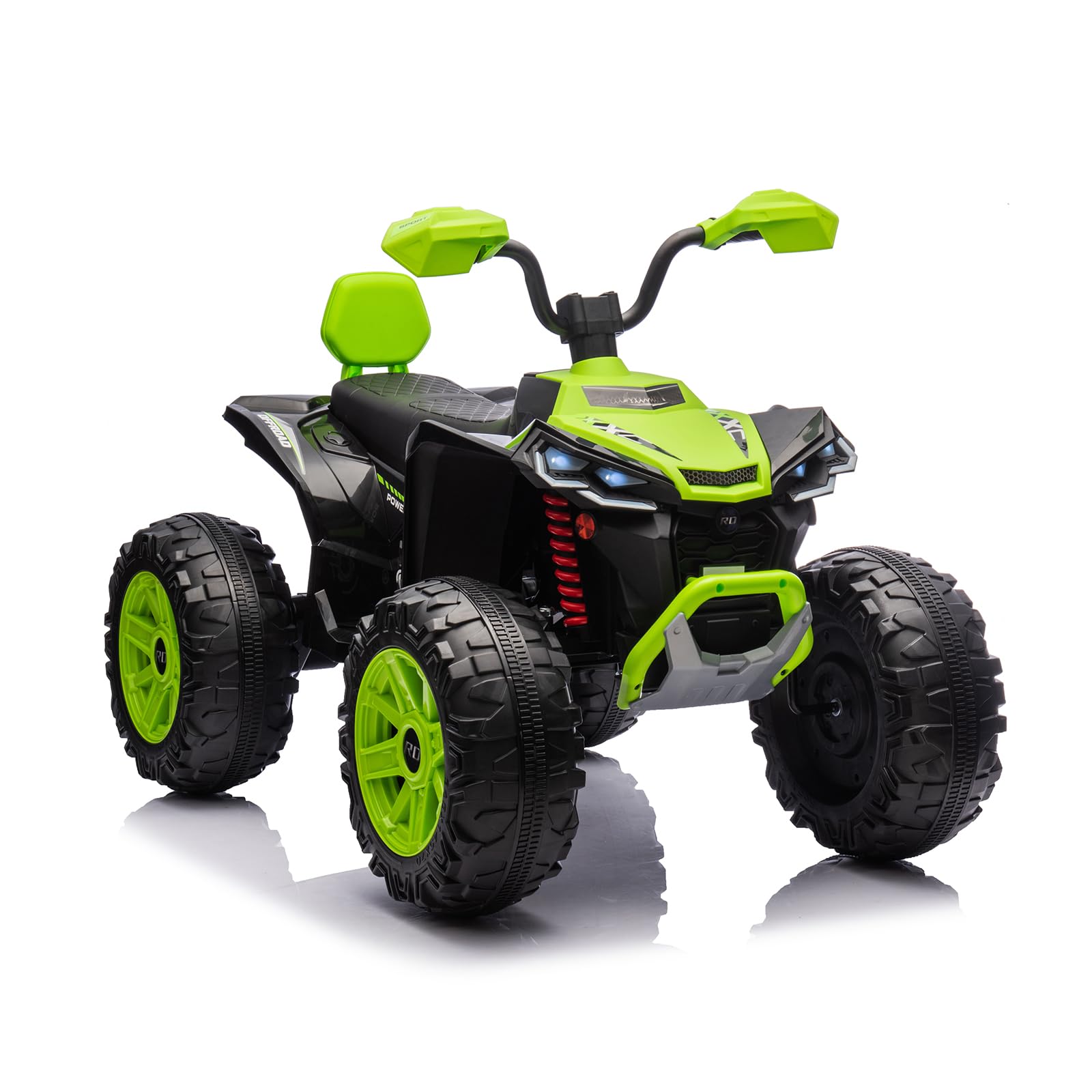 Garvee 24V Ride On ATV Car for Kids, Powerful Motor, Off-Road Capability, Durable Vacuum Tires, LED Lights, Music, 2 Seater, Outdoor Adventure