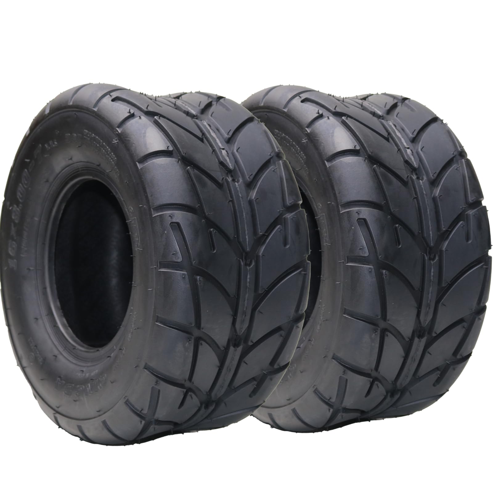 Garvee Set of 2 ATV Tires 16X8-7 4PR All-Terrain Tubeless Nylon 4-Ply Off-Road Mud Sand Trail