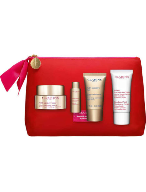 Clarins Nutri-Lumiére Skincare & Hand Care Gift Set