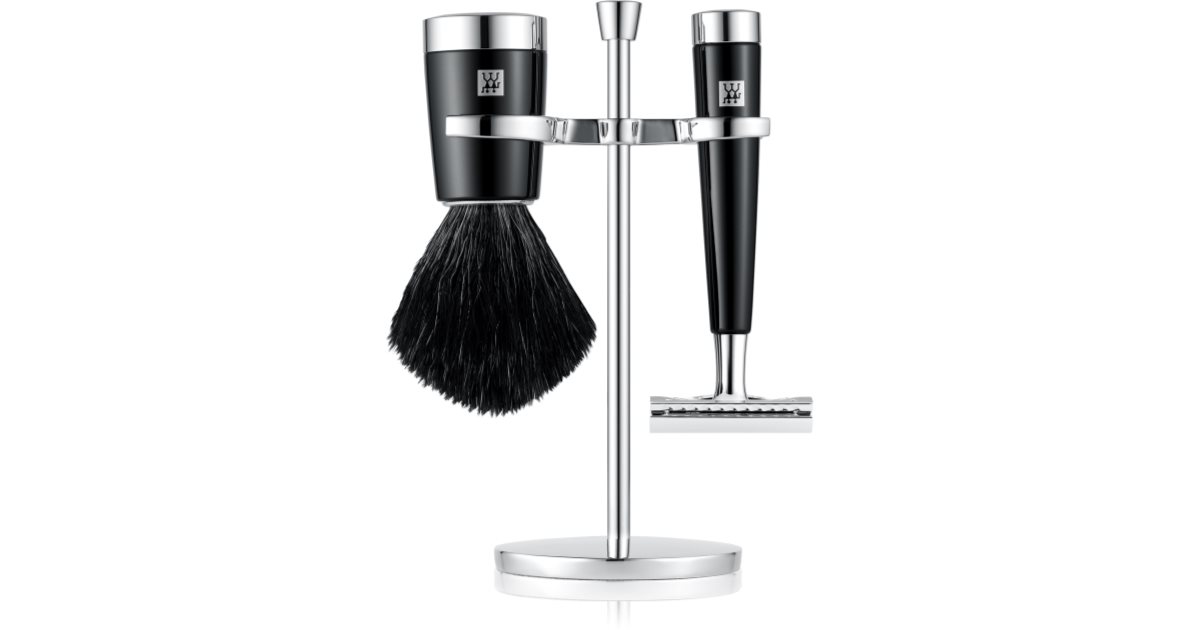 Zwilling Classic Shaving Kit Sæt barbersæt holder + barberkost 10,5 cm + barbermaskine 1 stk.