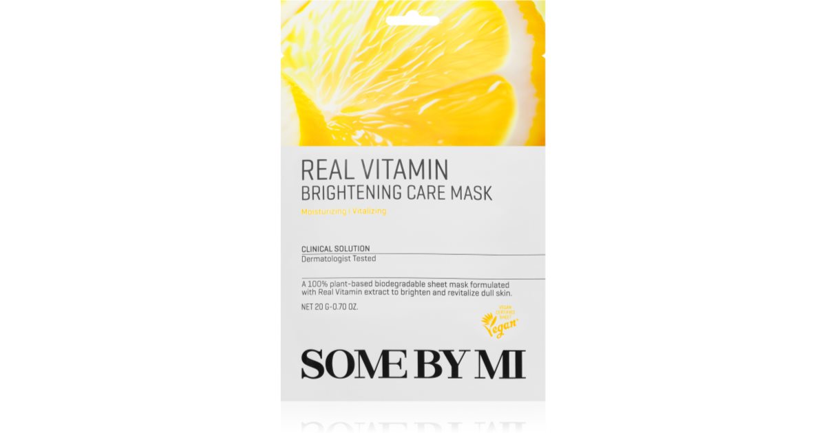 Some By Mi Clinical Lösning Vitaminupplysande ansiktsmask i vävnad med antioxidanteffekt 20 g