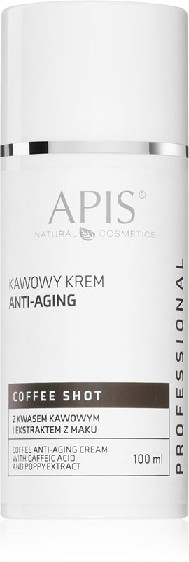 Apis Natural Cosmetics Zpevňující a vyhlazující krém Coffee Shot s kávovým extraktem 100 ml