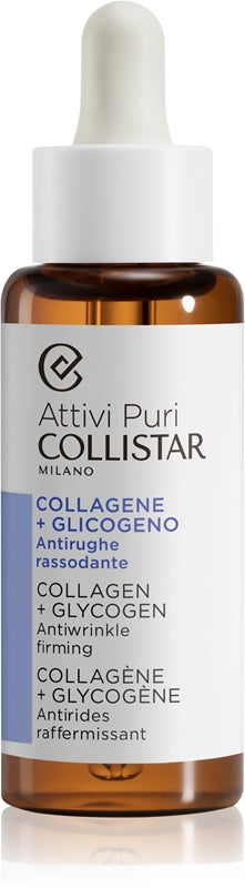 Collistar Pure Actives Collagen+Glycogen ansigtsserum for at forsinke virkningerne af aldring med kollagen 50 ml