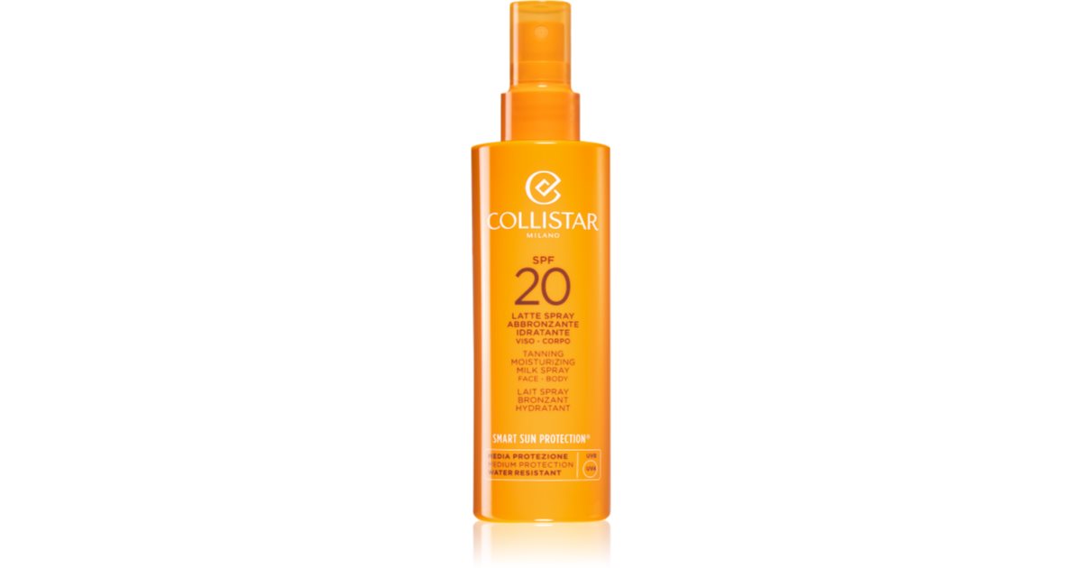 Collistar Smart Sun Protection Moisturizing Sun Spray SPF 20 Protective Spray Milk SPF 20 200 ml