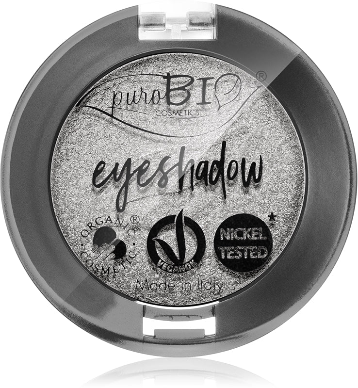puroBIO Cosmetics Compact eyeshadows color 23 Silver 2.5 g
