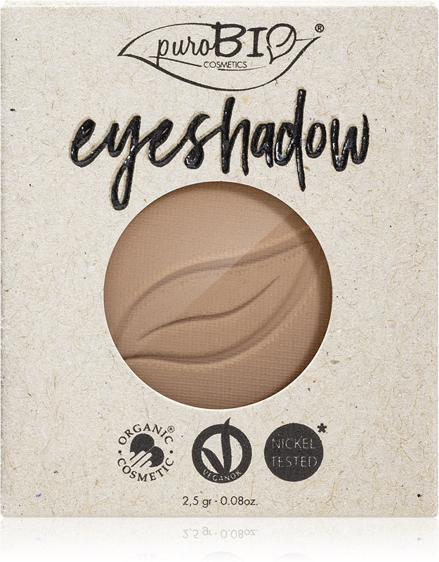 puroBIO Cosmetics Compact Lidschatten Nachfüllfarbe 02 Dove Grau 2,5 g