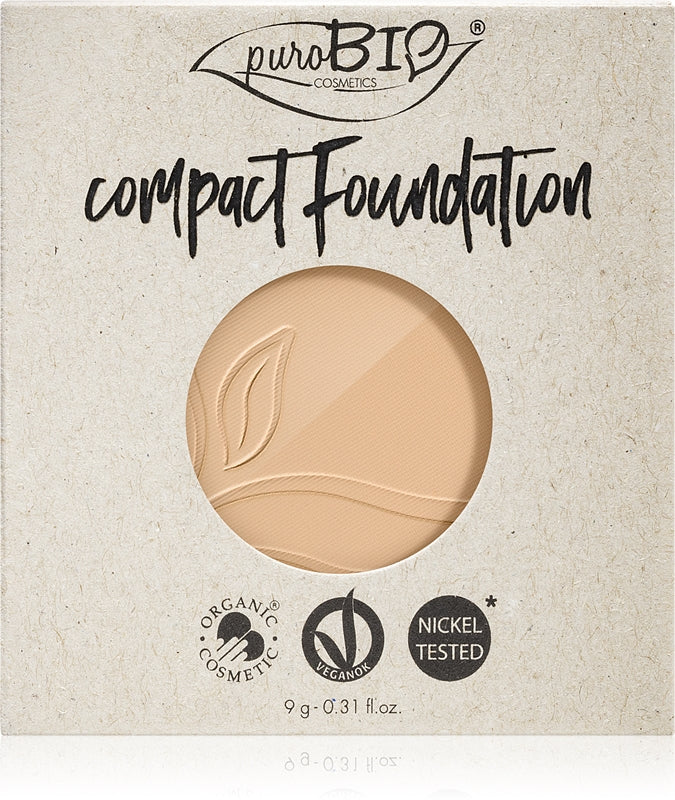 puroBIO Cosmetics compact powder foundation - refill SPF 10 color 01 9 g